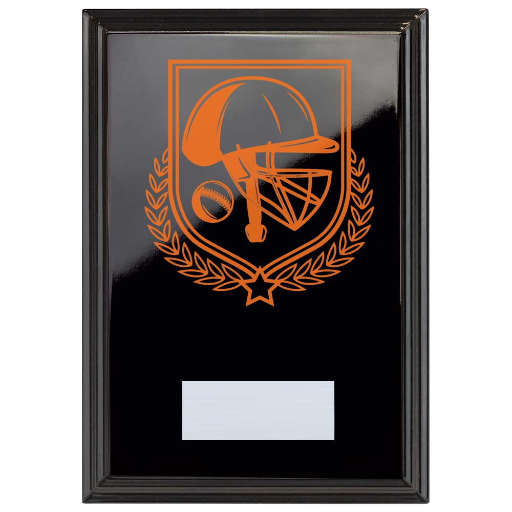 Cricket Reward Plaque In Epic Black