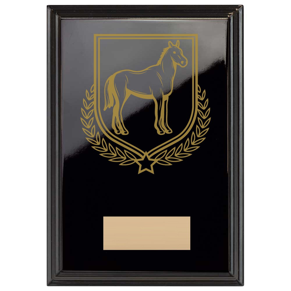 Equestrian Reward Plaque In Epic Black