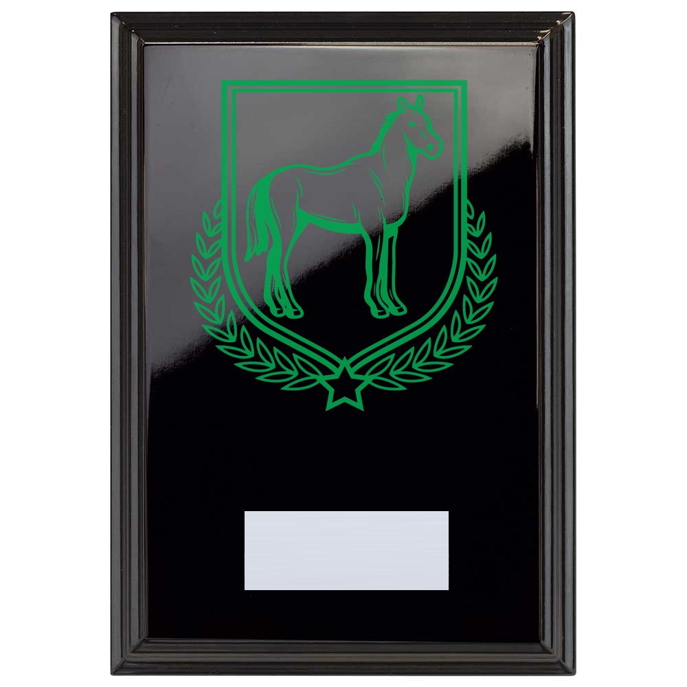 Equestrian Reward Plaque In Epic Black