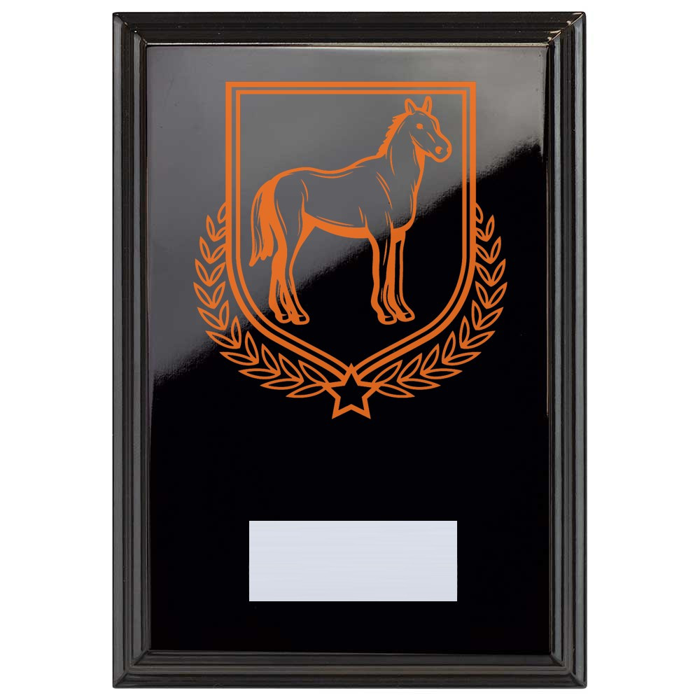 Equestrian Reward Plaque In Epic Black