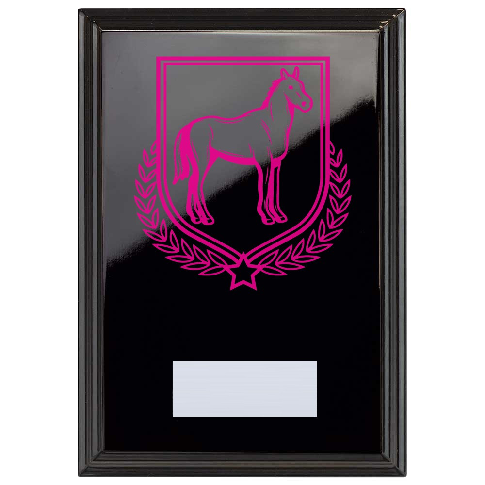 Equestrian Reward Plaque In Epic Black