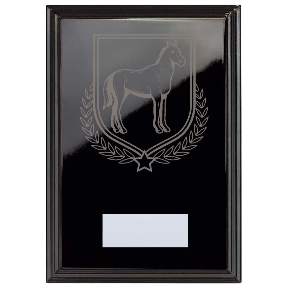 Equestrian Reward Plaque In Epic Black