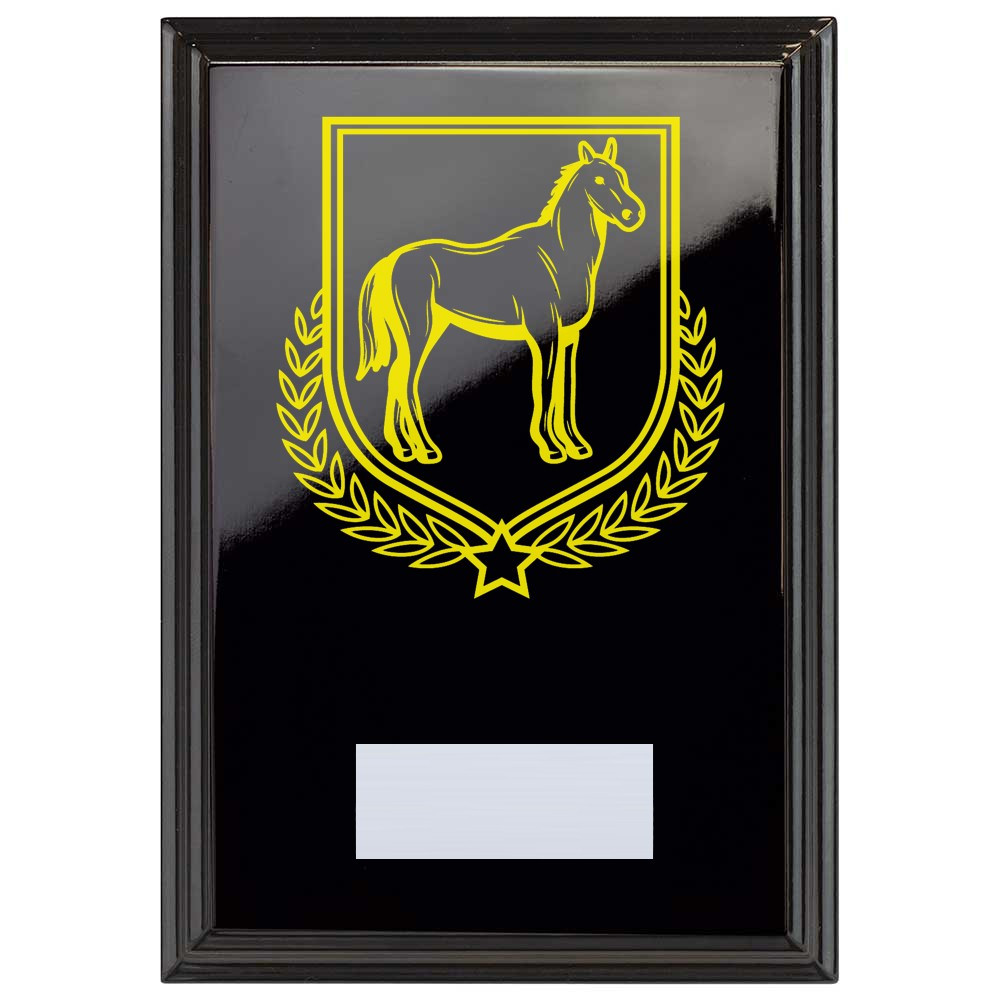 Equestrian Reward Plaque In Epic Black