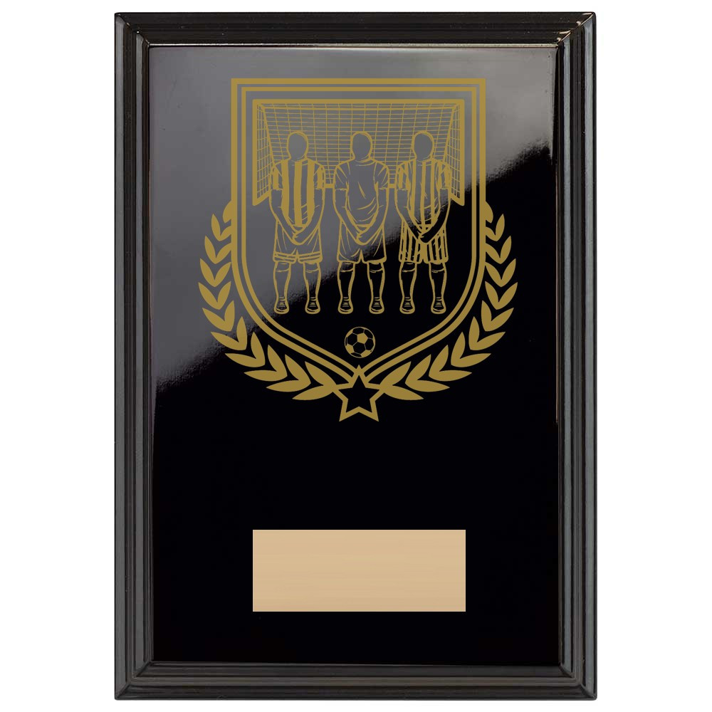 Football Reward Plaque In Epic Black