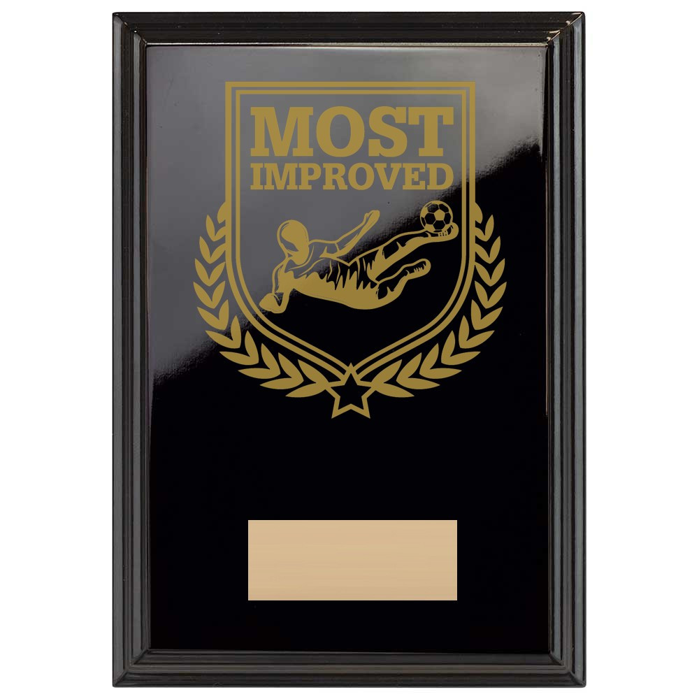 Football Reward Plaque In Epic Black