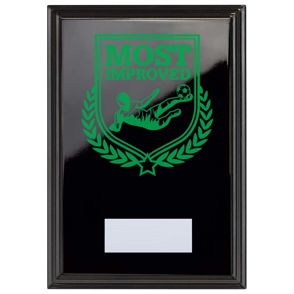 Football Reward Plaque In Epic Black