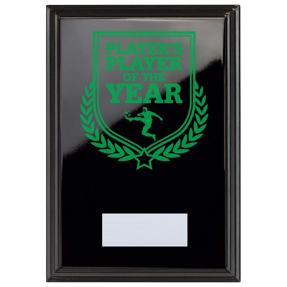 Football Player's Player of the Year Reward Plaque In Epic Black