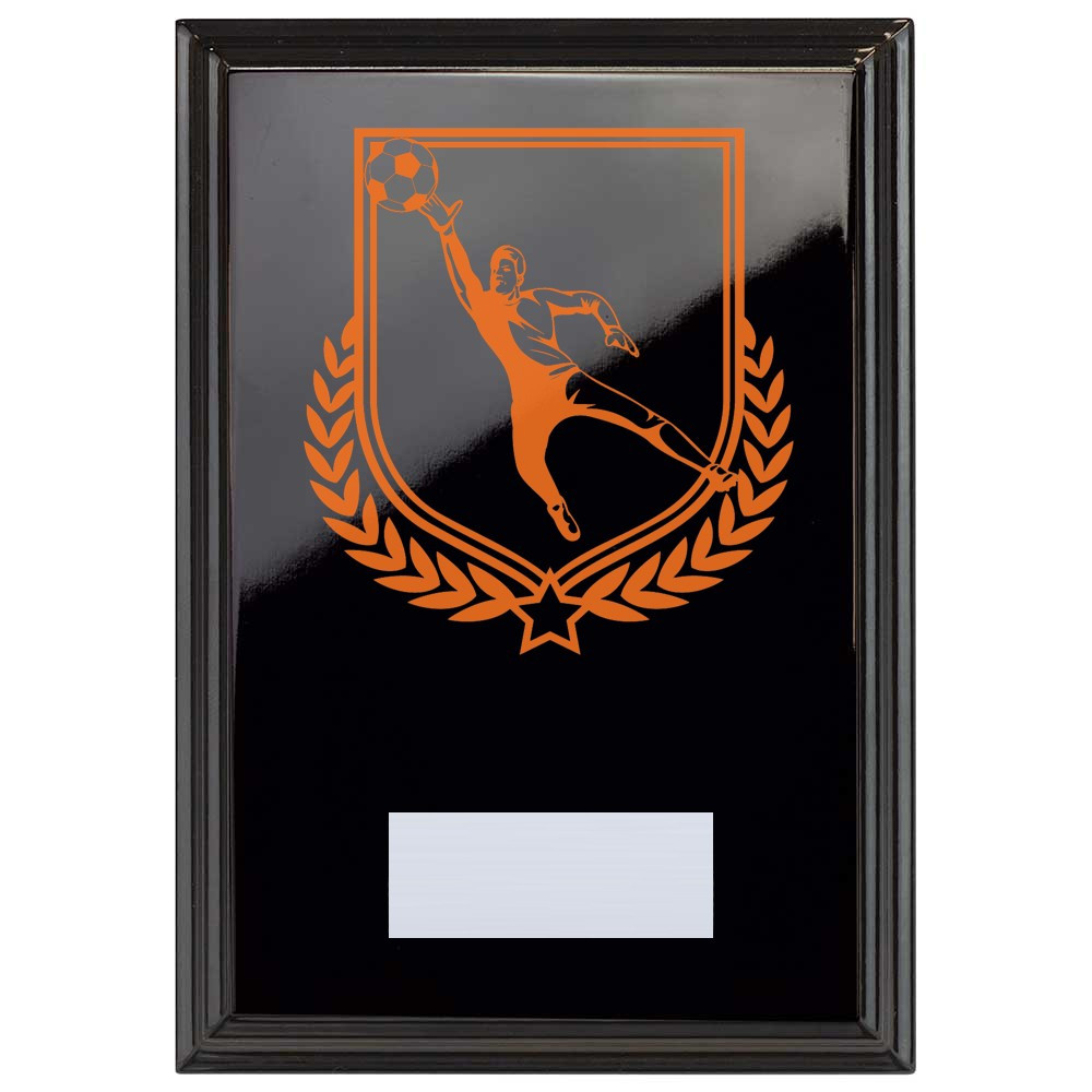 Football Reward Plaque In Epic Black