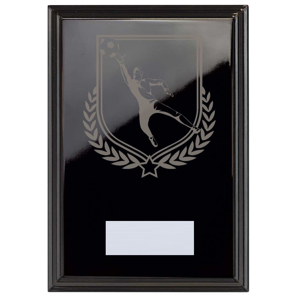 Football Reward Plaque In Epic Black