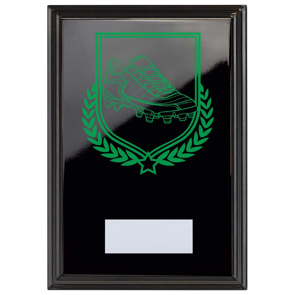 Football Boot Reward Plaque In Epic Black