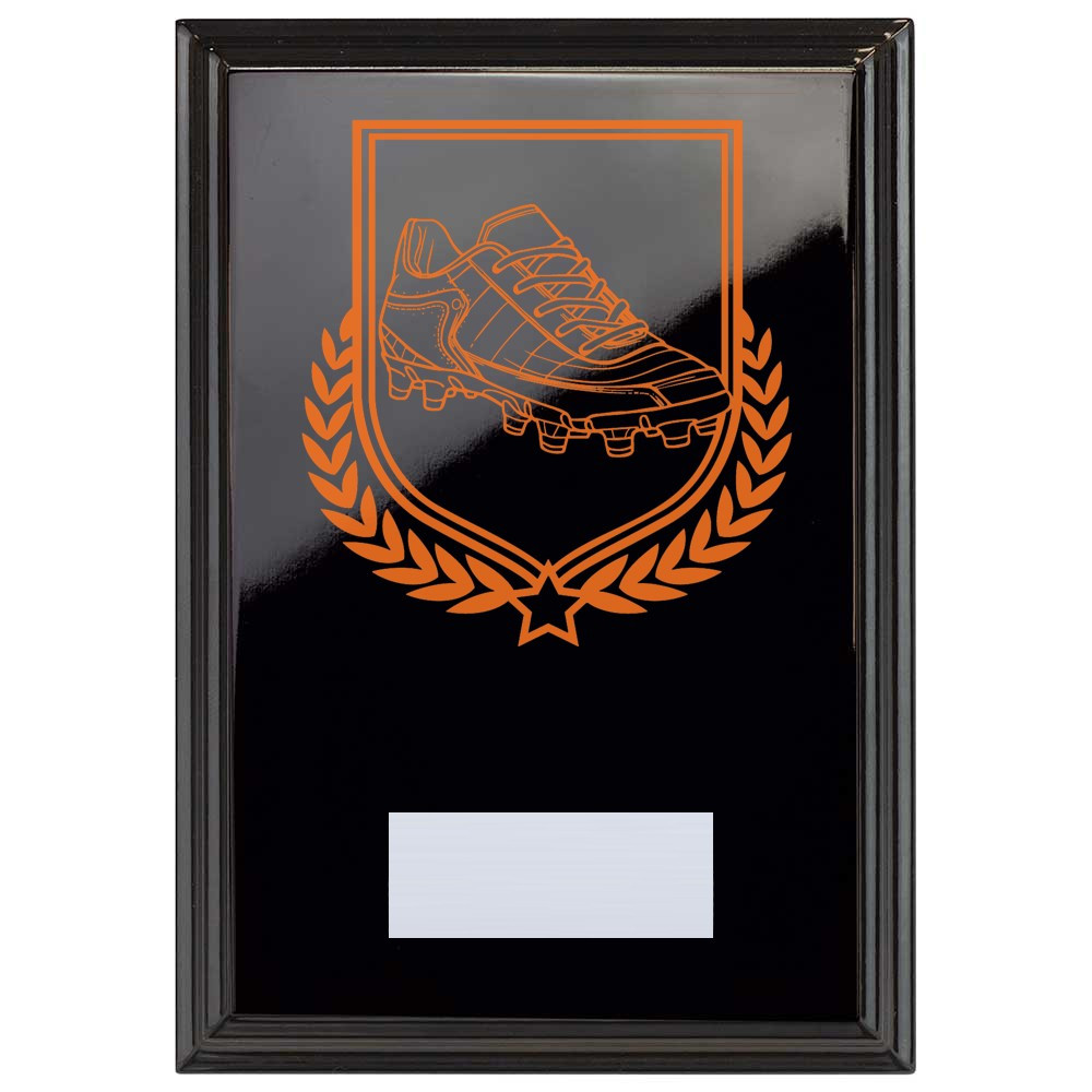 Football Boot Reward Plaque In Epic Black