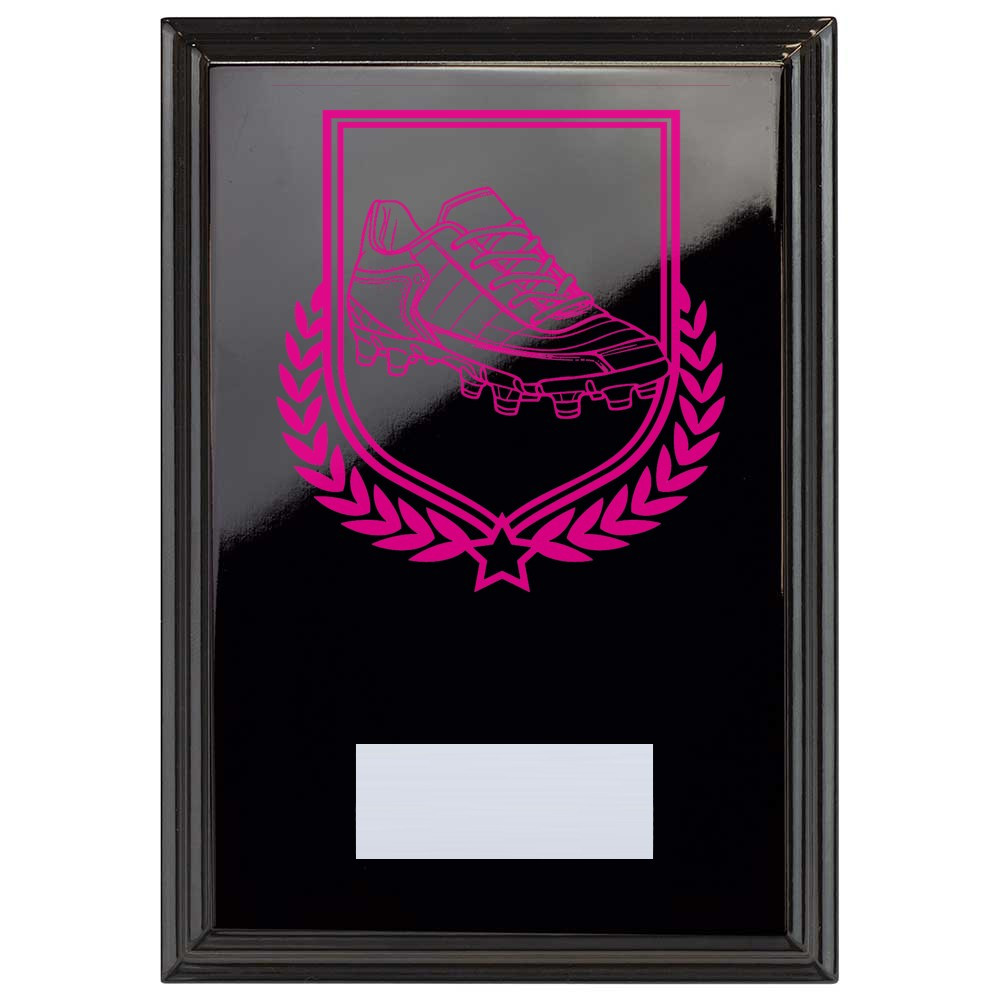 Football Boot Reward Plaque In Epic Black
