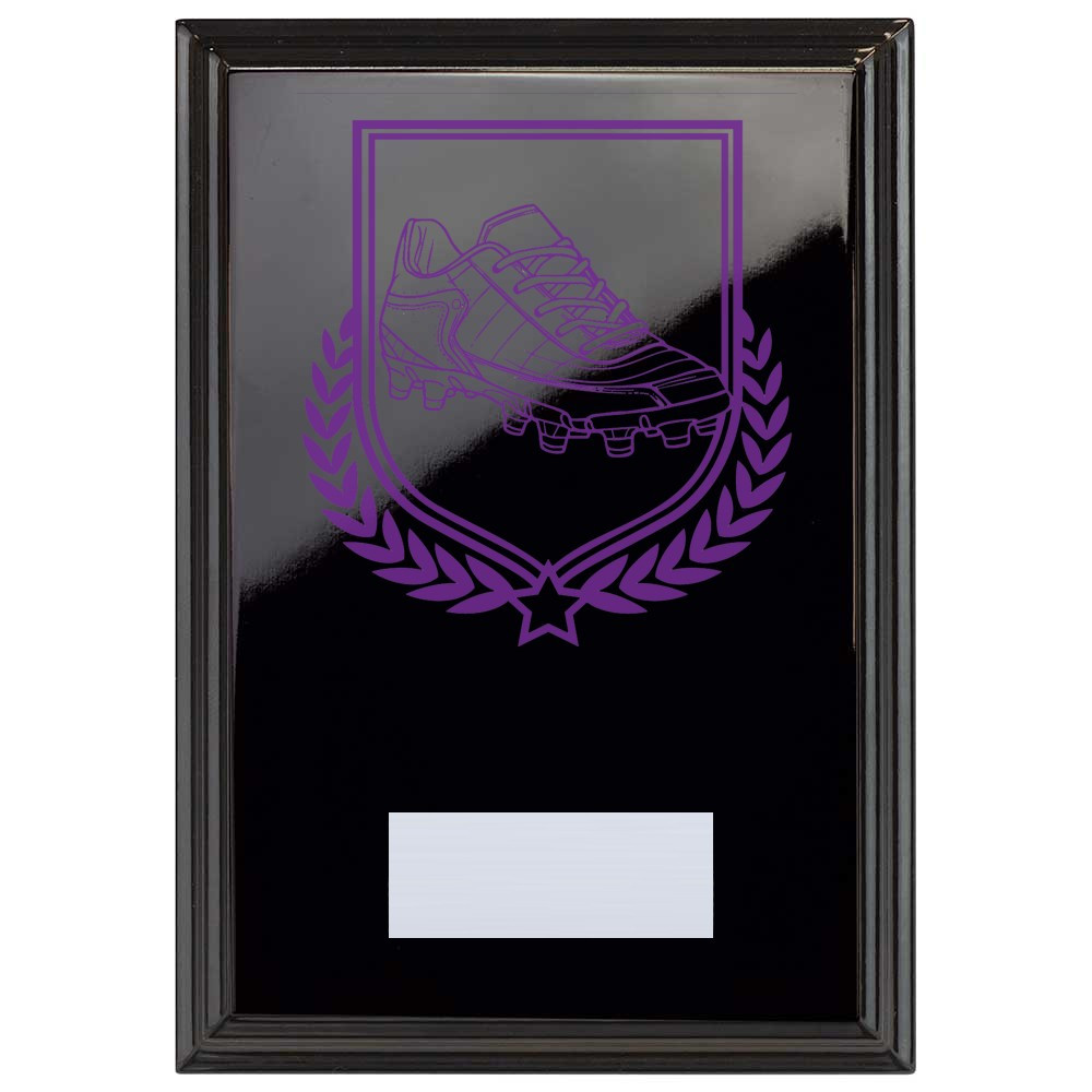 Football Boot Reward Plaque In Epic Black