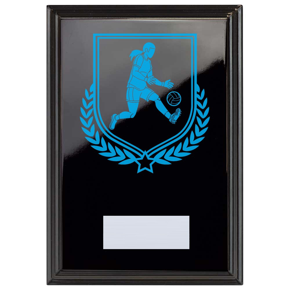 Gaelic Football Reward Plaque In Epic Black