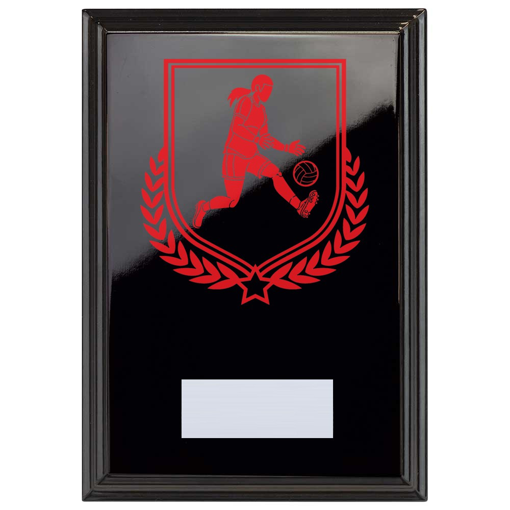 Gaelic Football Reward Plaque In Epic Black