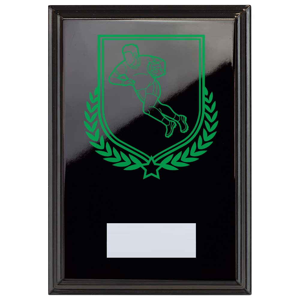 Gaelic Football Reward Plaque In Epic Black