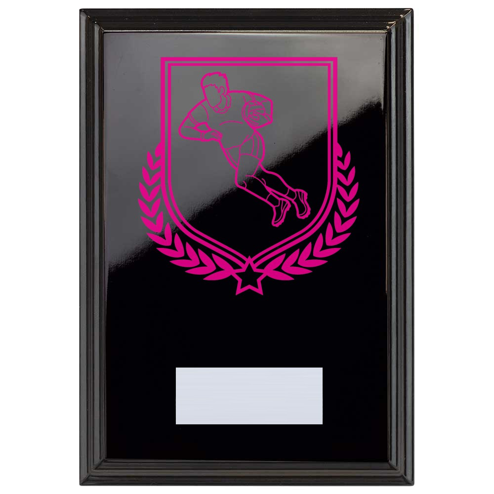 Gaelic Football Reward Plaque In Epic Black