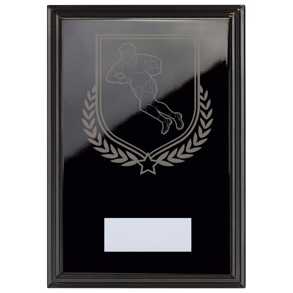Gaelic Football Reward Plaque In Epic Black