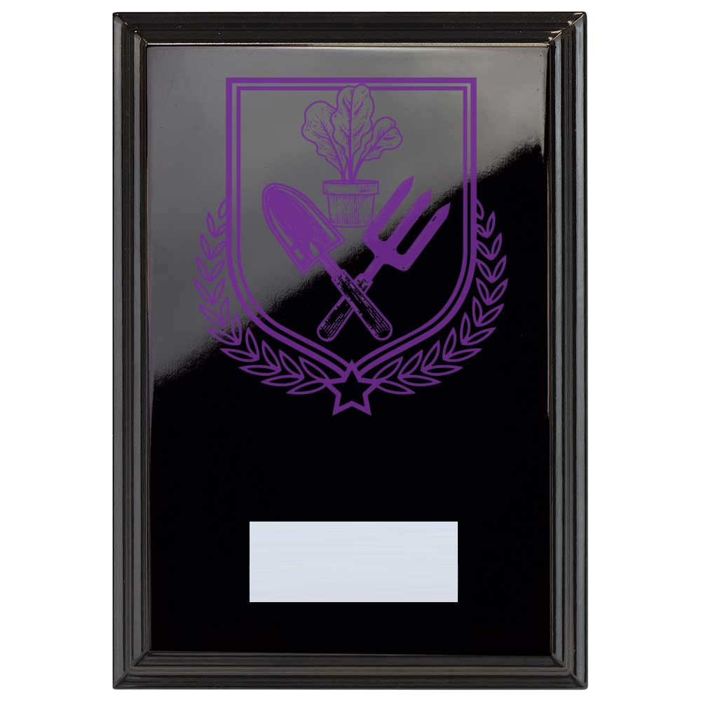 Gardening Reward Plaque In Epic Black