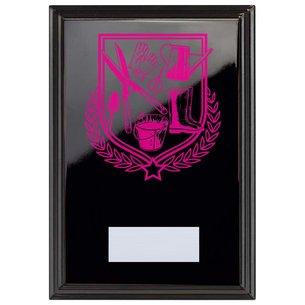 Gardening Reward Plaque In Epic Black