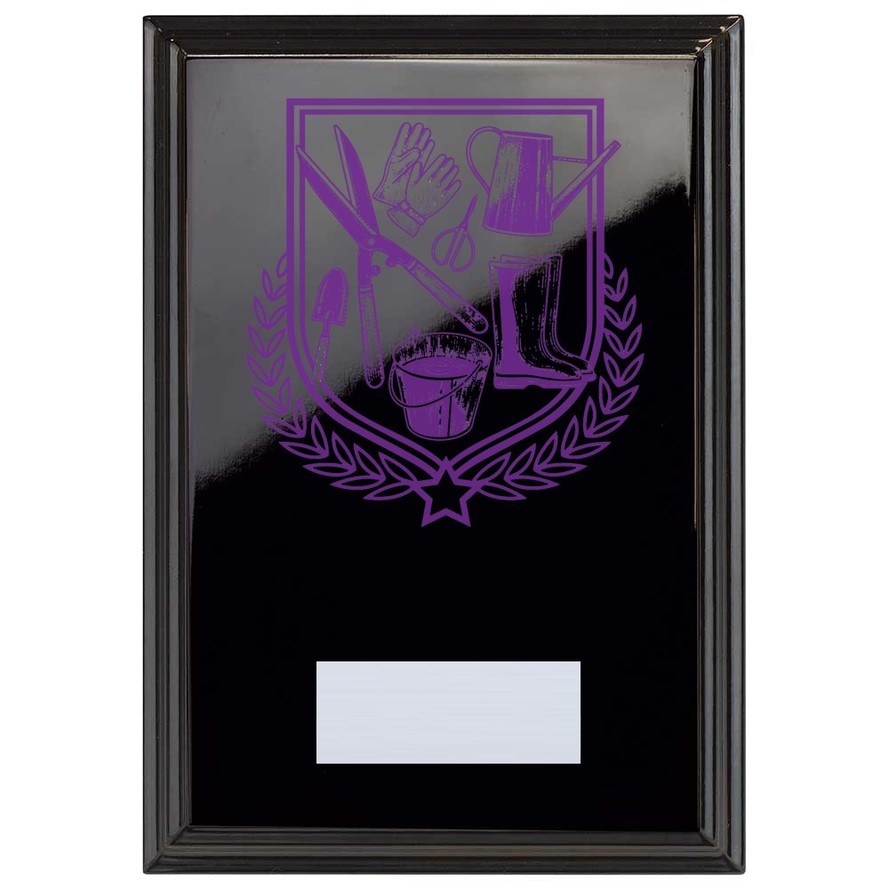 Gardening Reward Plaque In Epic Black