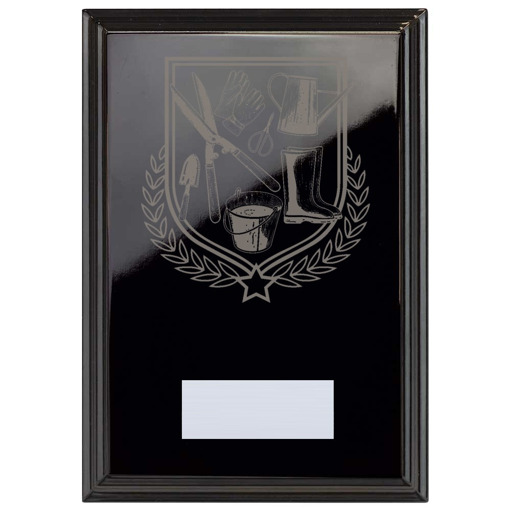 Gardening Reward Plaque In Epic Black