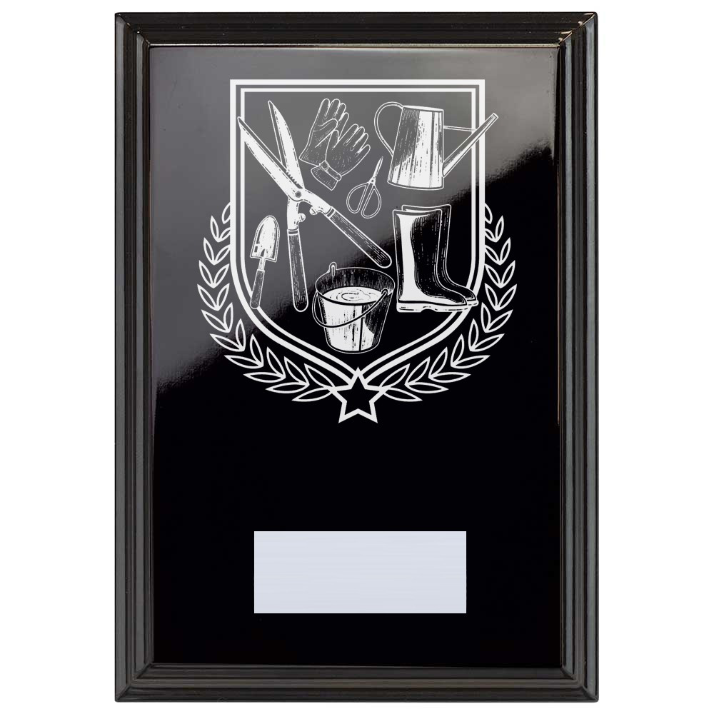 Gardening Reward Plaque In Epic Black