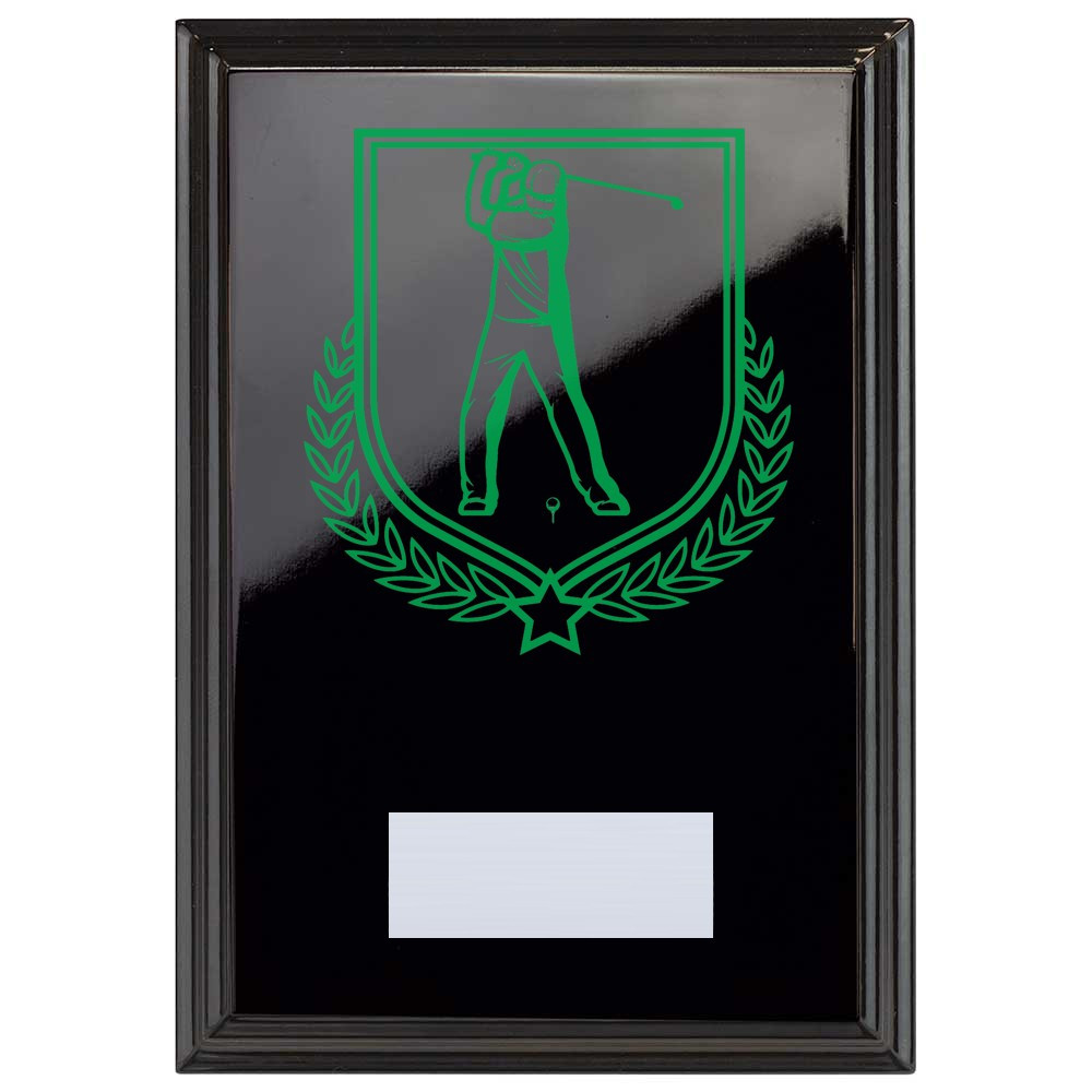 Golf Reward Plaque In Epic Black
