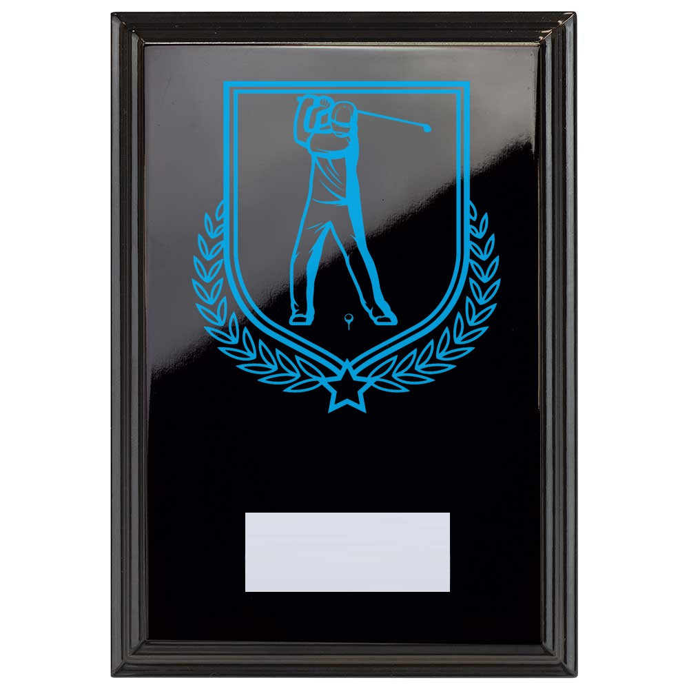 Golf Reward Plaque In Epic Black