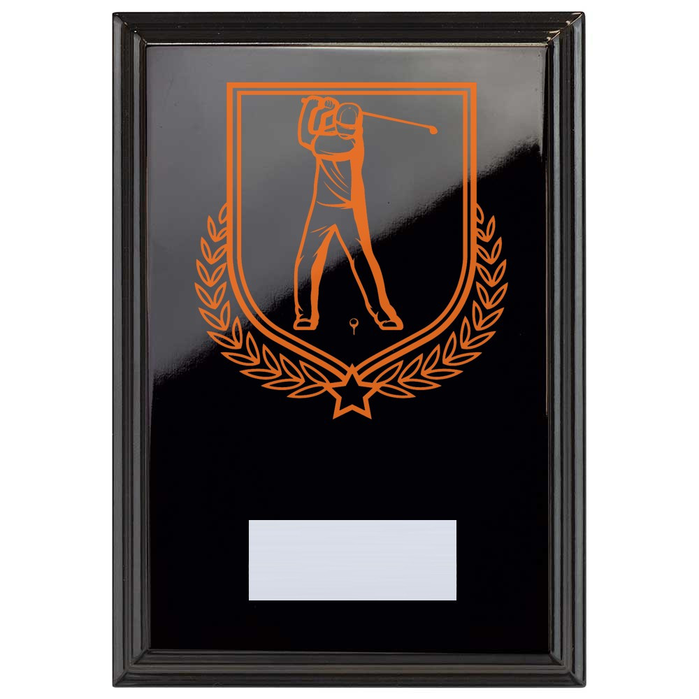 Golf Reward Plaque In Epic Black