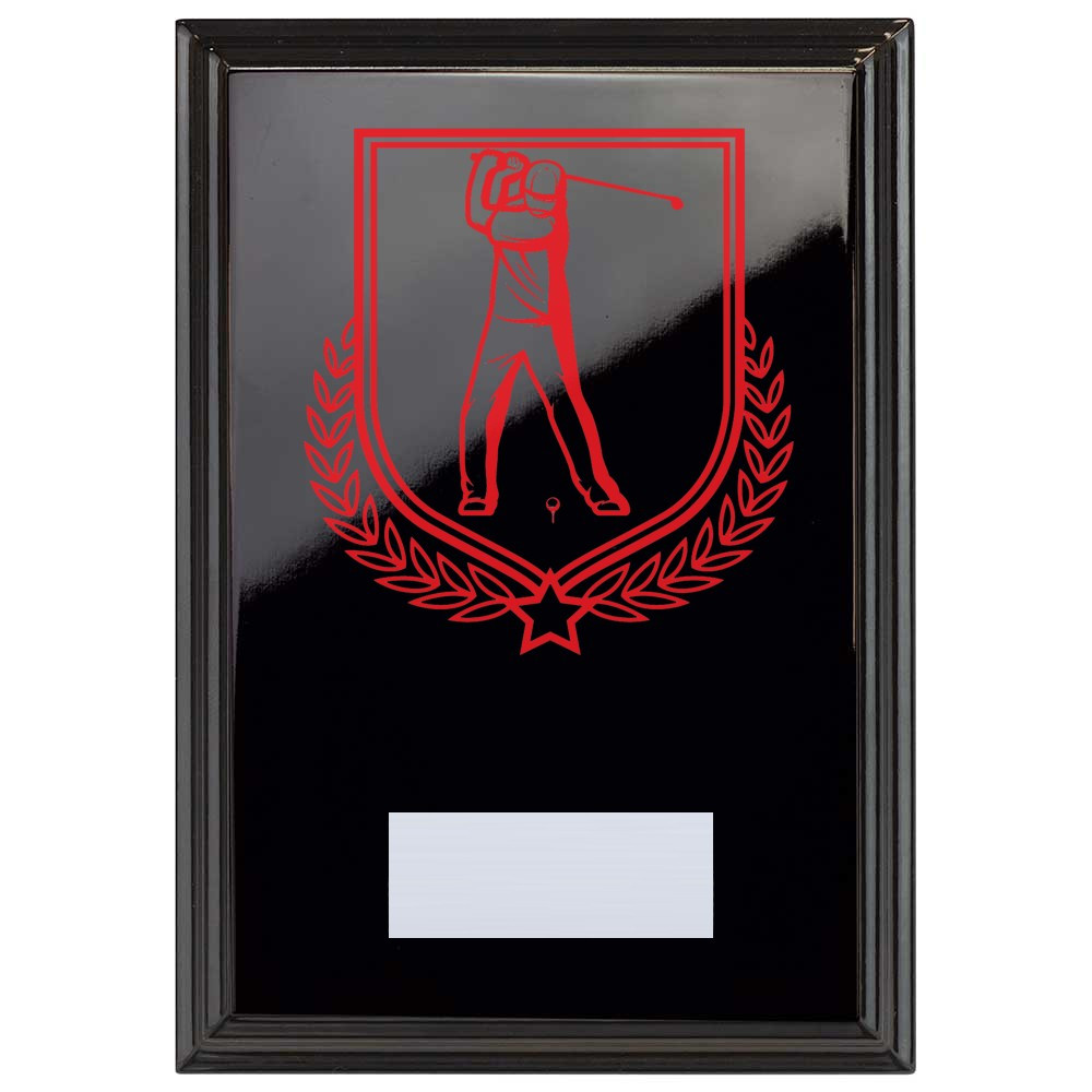 Golf Reward Plaque In Epic Black