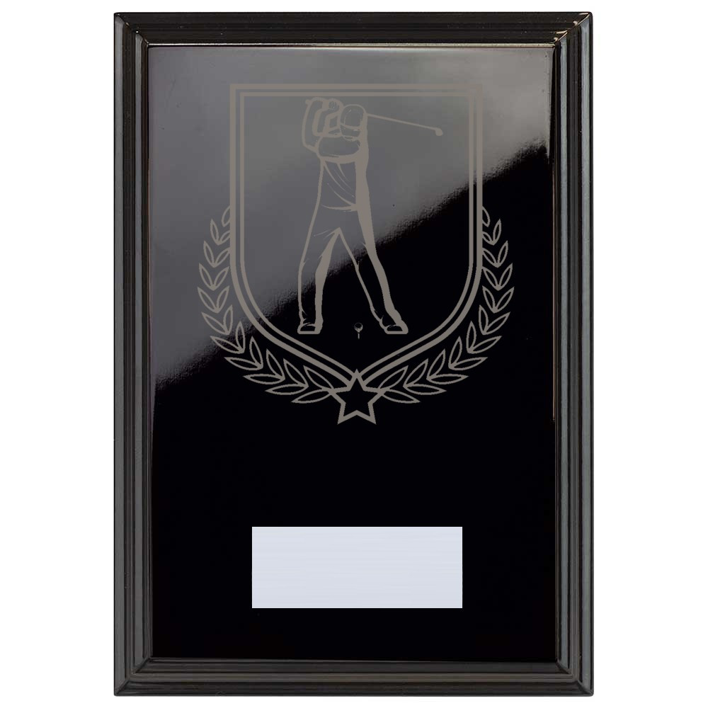 Golf Reward Plaque In Epic Black