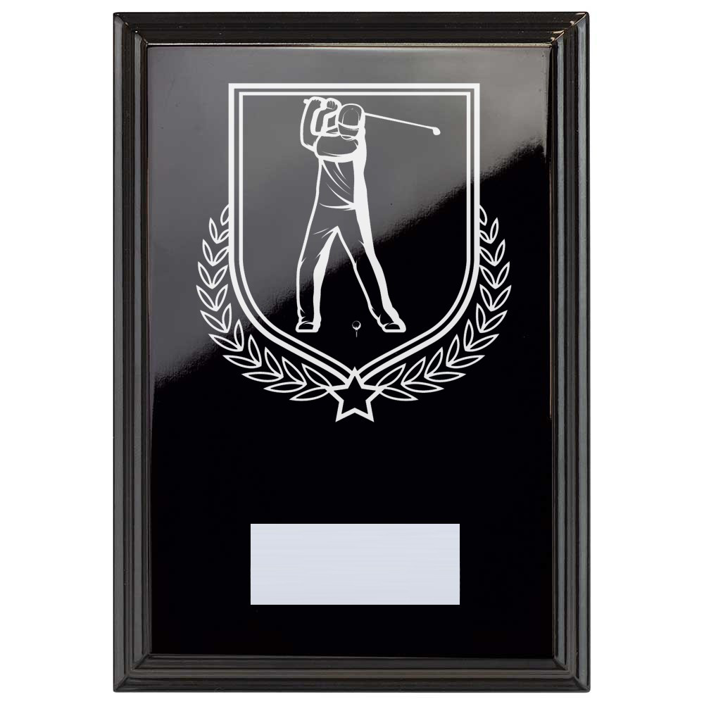 Golf Reward Plaque In Epic Black
