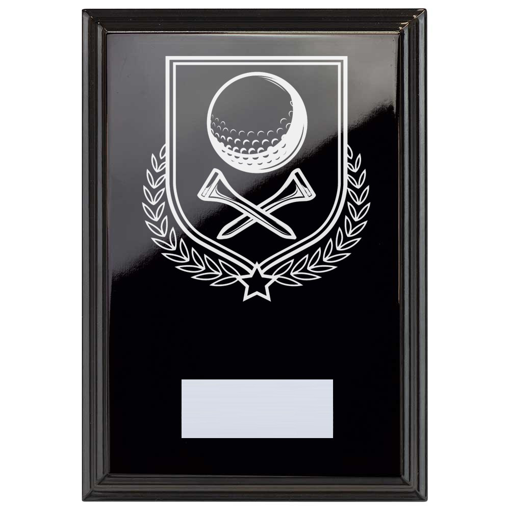 Golf Reward Plaque In Epic Black