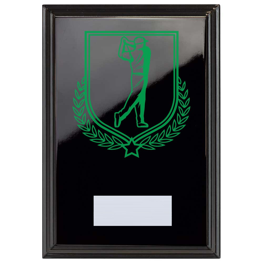 Golf Reward Plaque In Epic Black