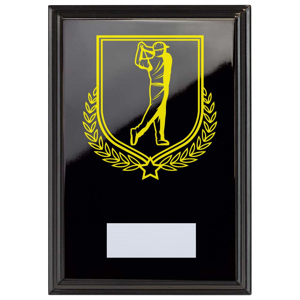Golf Reward Plaque In Epic Black