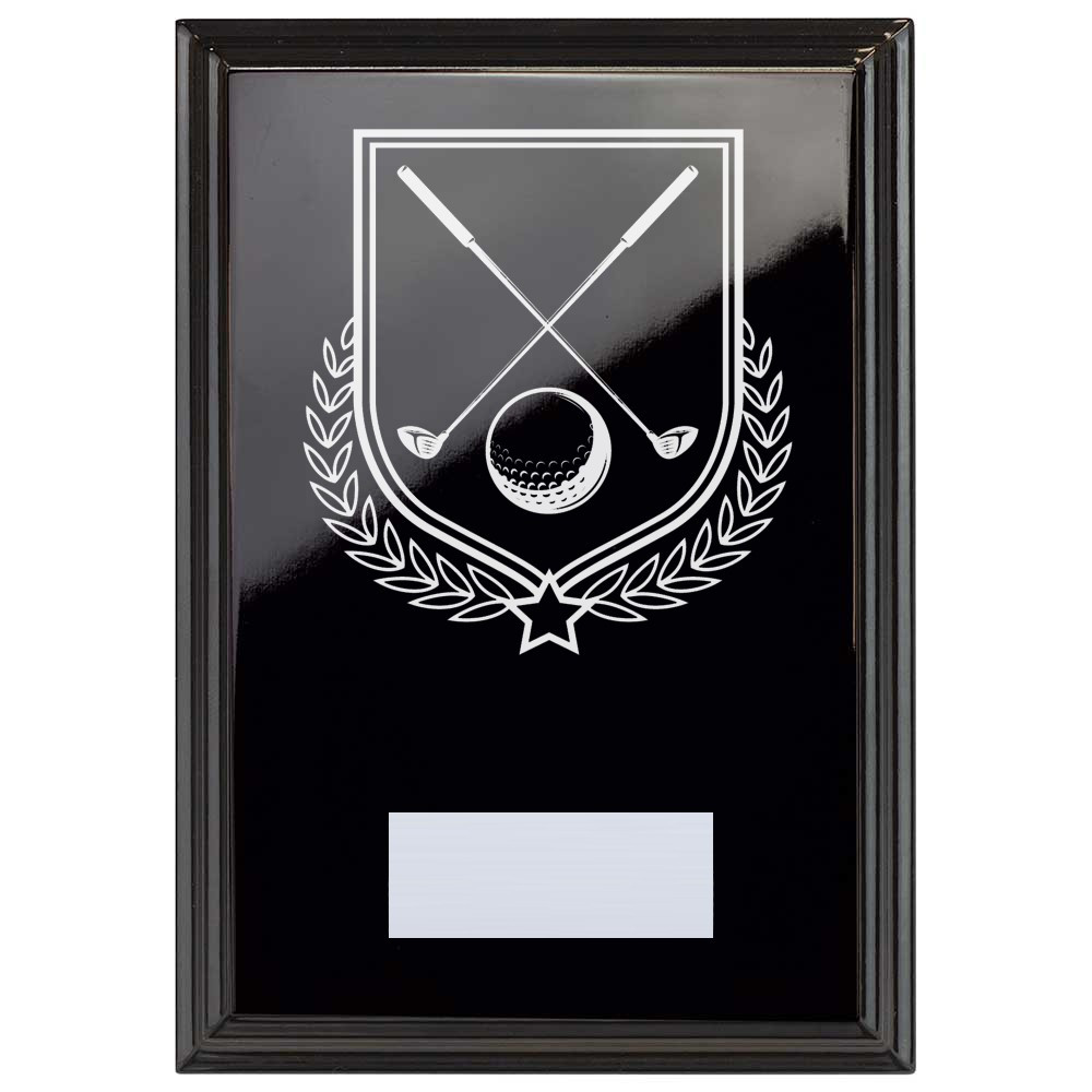 Golf Reward Plaque In Epic Black