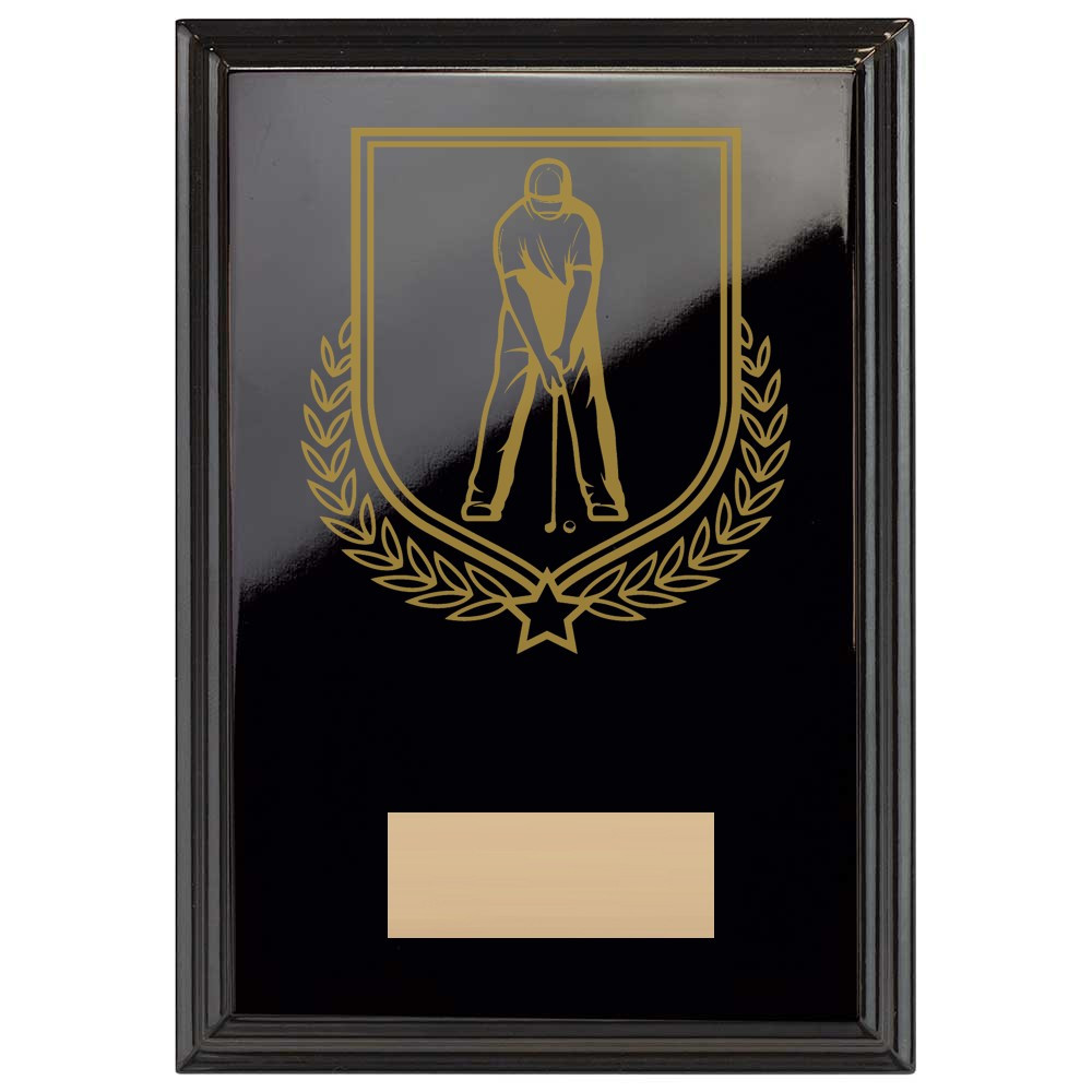 Golf Reward Plaque In Epic Black