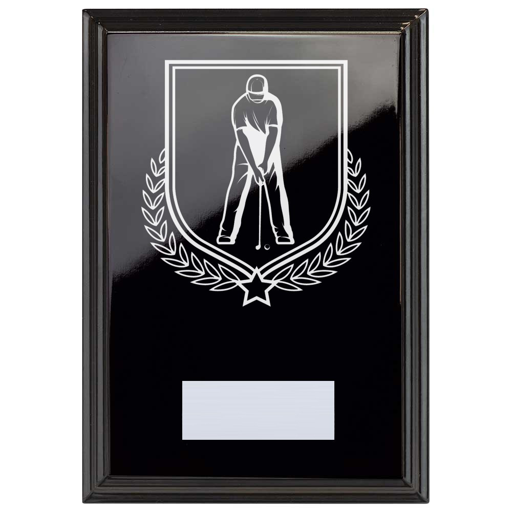 Golf Reward Plaque In Epic Black