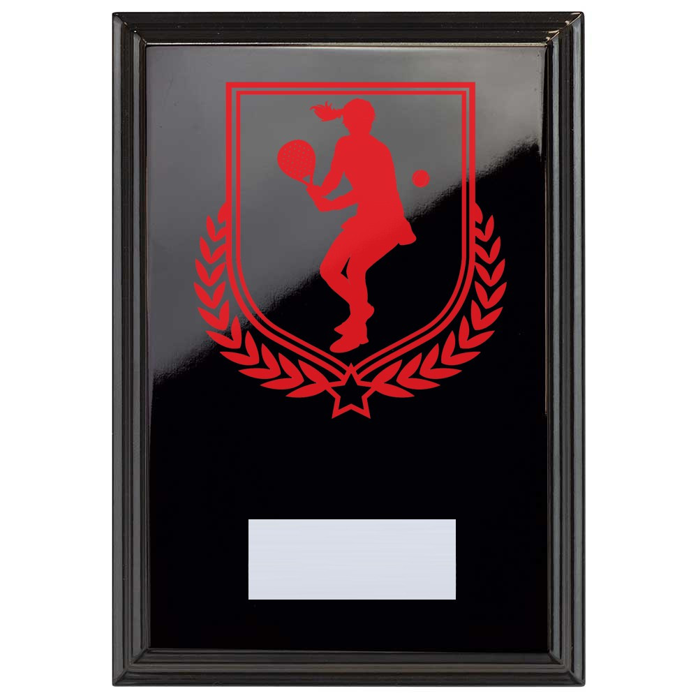 Padel Tennis Reward Plaque In Epic Black