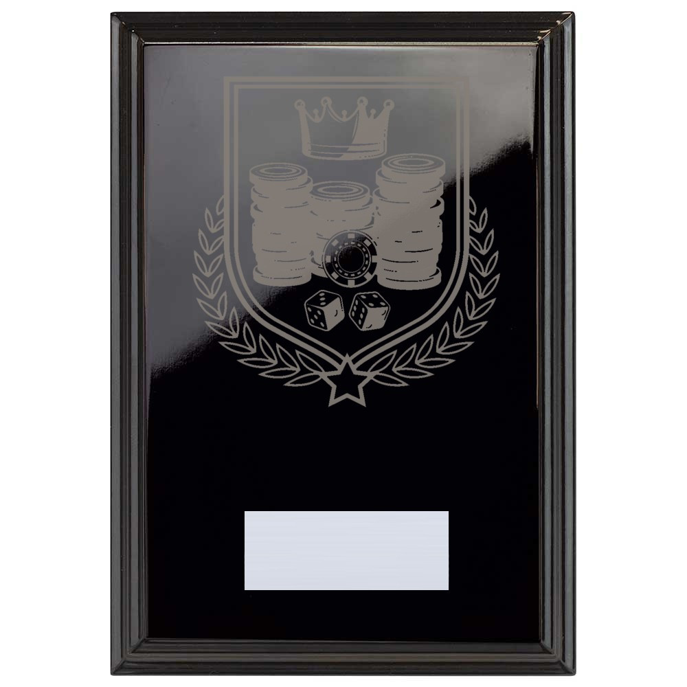 Poker Reward Plaque In Epic Black