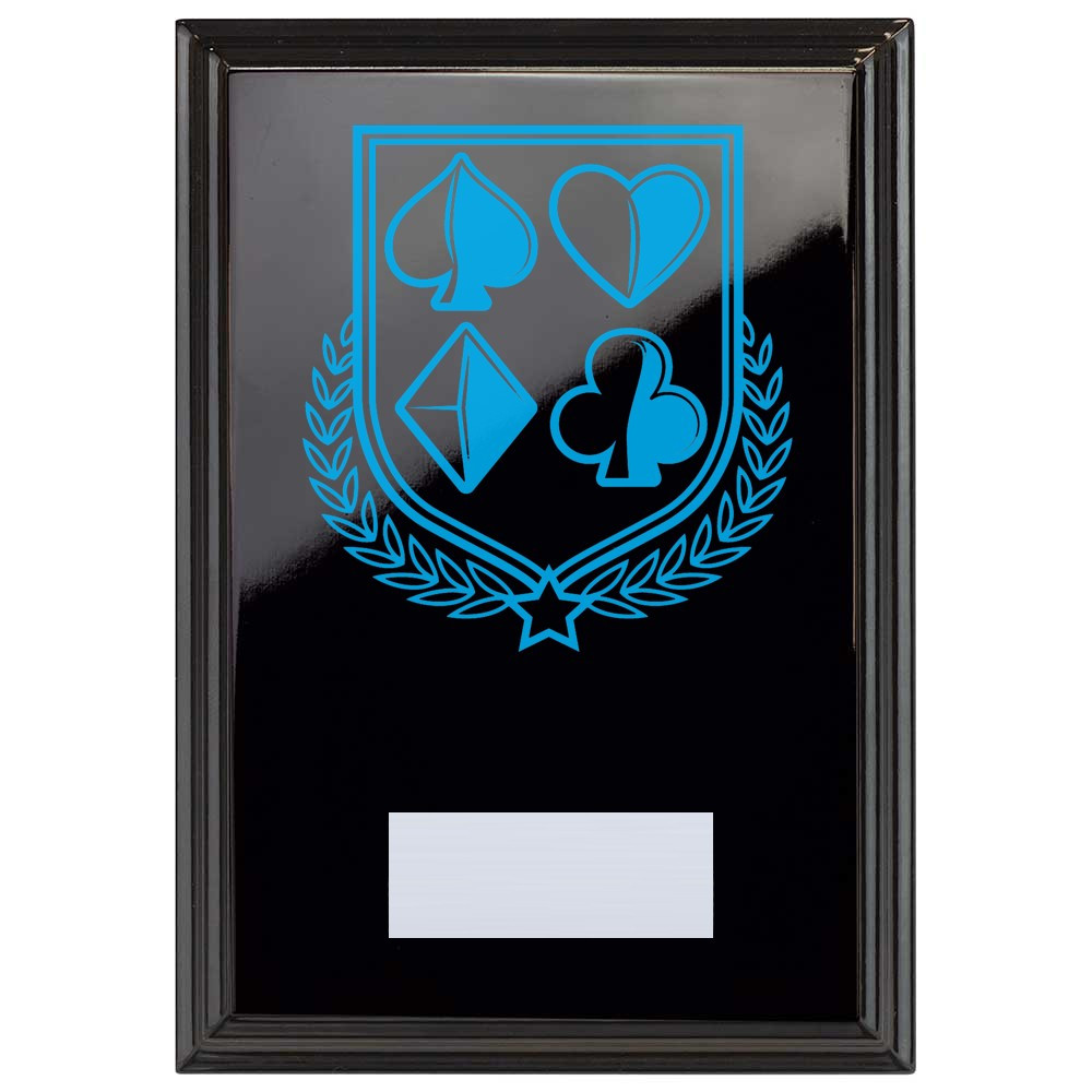 Cards & Poker Reward Plaque In Epic Black