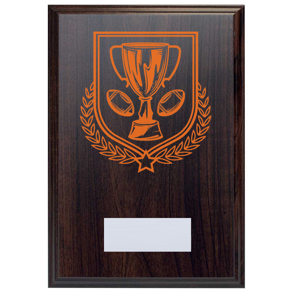 American Football Reward Deep Mahogany Plaque