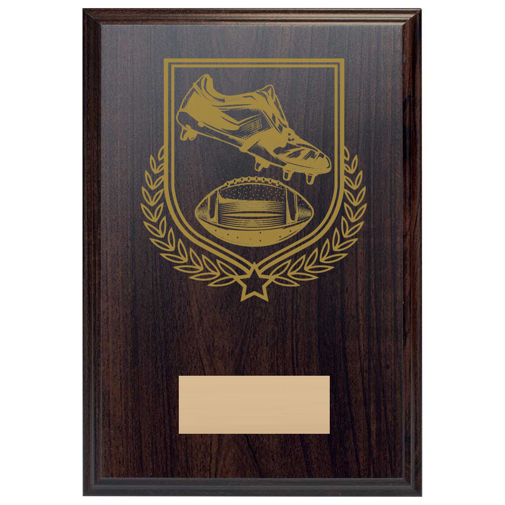 American Football Reward Deep Mahogany Plaque