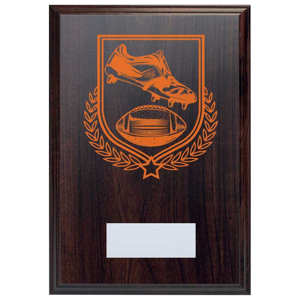 American Football Reward Deep Mahogany Plaque