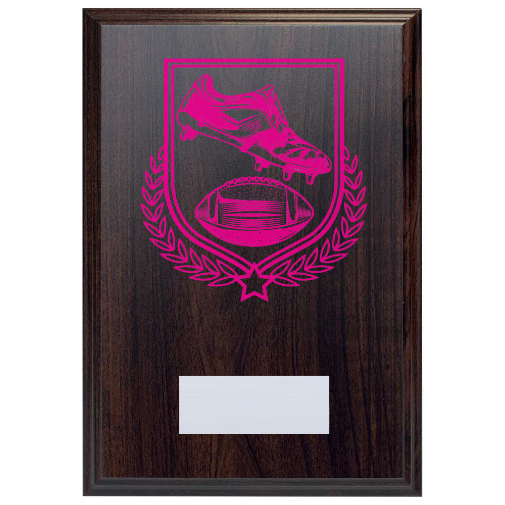 American Football Reward Deep Mahogany Plaque