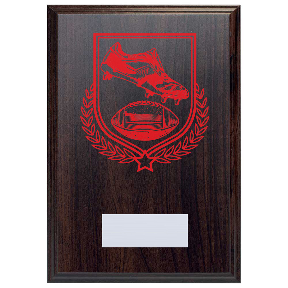 American Football Reward Deep Mahogany Plaque