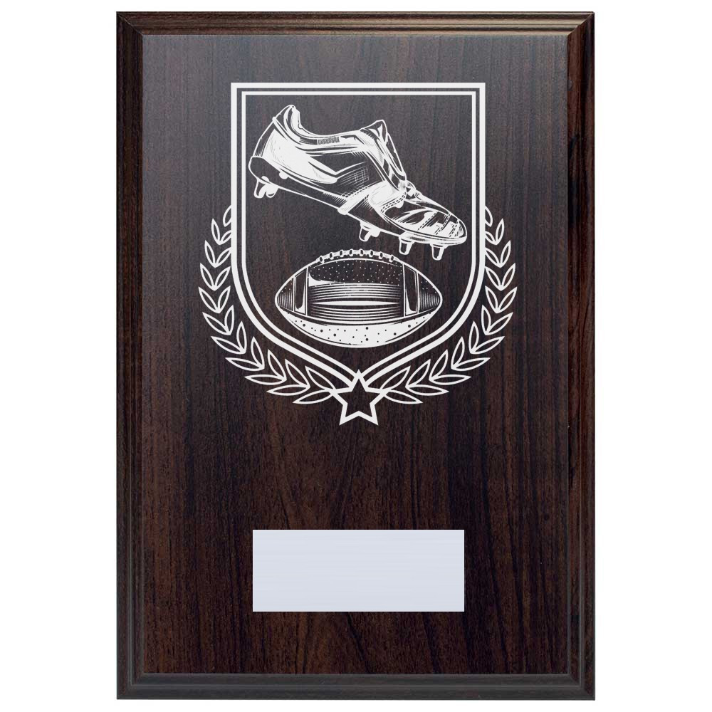 American Football Reward Deep Mahogany Plaque