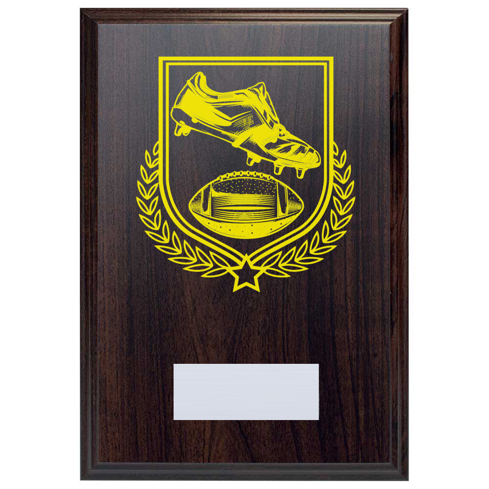 American Football Reward Deep Mahogany Plaque