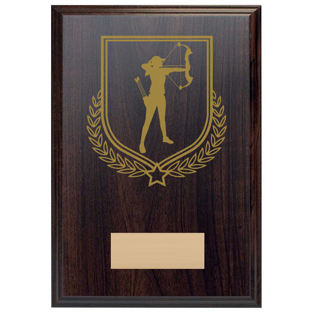 Archery Reward Deep Mahogany Plaque